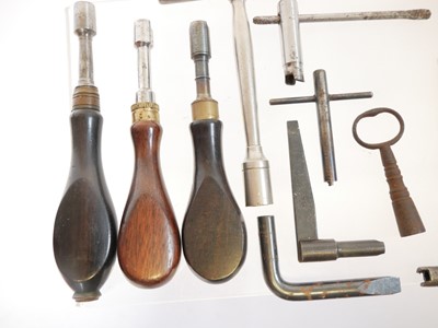 Lot 703 - Ten vintage and modern nipple keys, including...