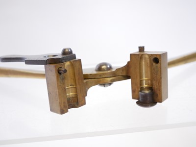 Lot 706 - Rodda and Co .450 bore bullet mould, brass and...