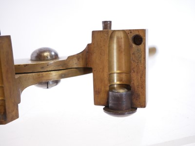 Lot 706 - Rodda and Co .450 bore bullet mould, brass and...