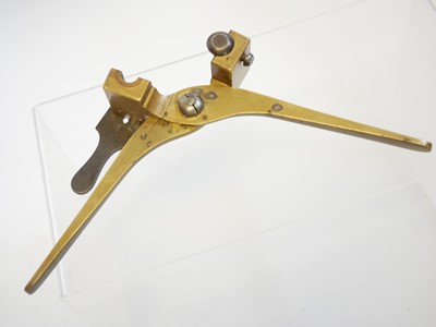Lot 706 - Rodda and Co .450 bore bullet mould, brass and...