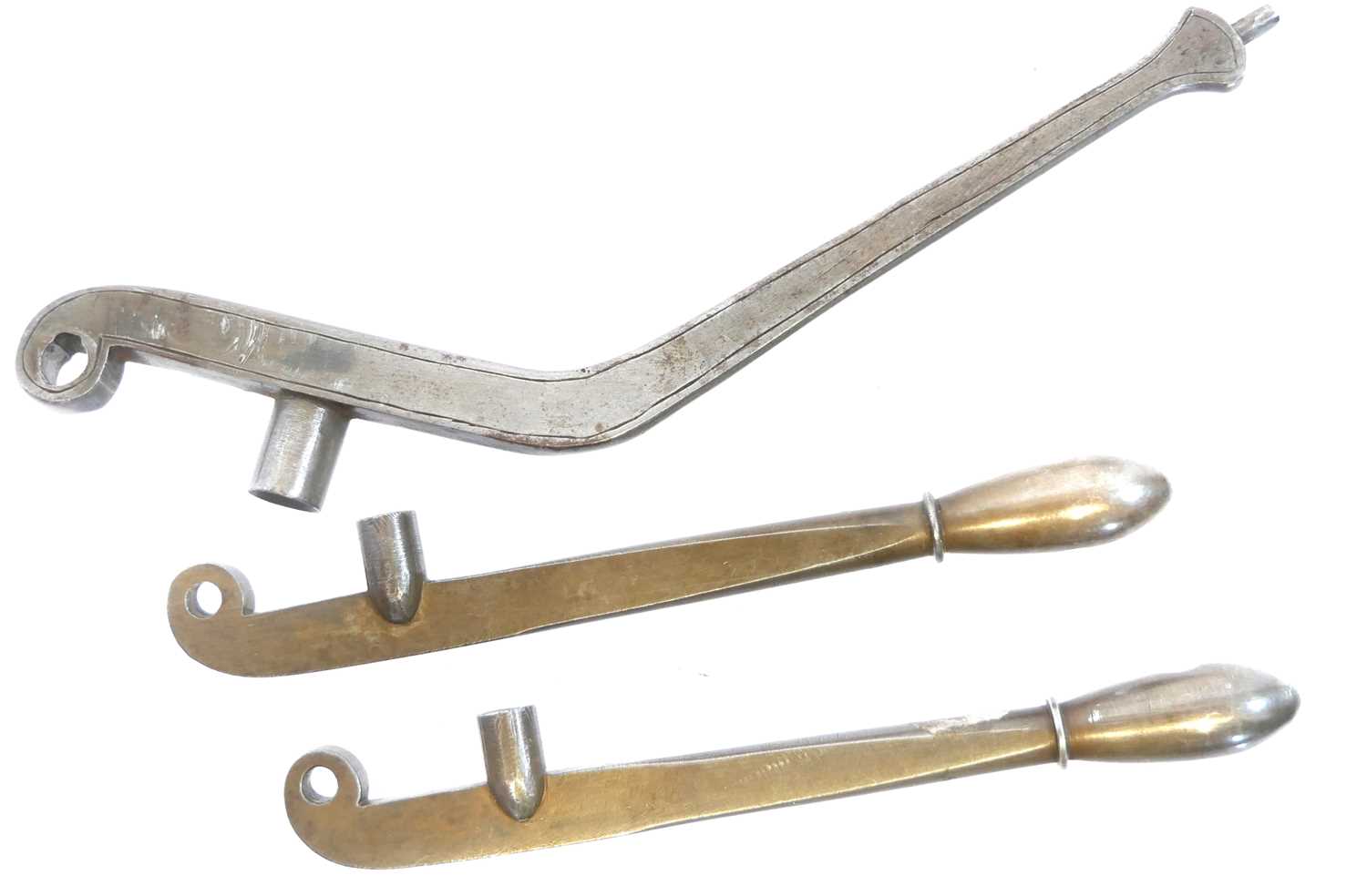 Lot 707 - Three loading tools for Tranter revolvers: two...