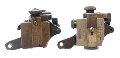 Lot 816 - Two rifle aperture sights, including a Parker...