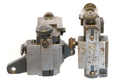 Lot 817 - Two rifle aperture sights, including a Parker...