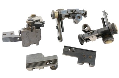 Lot 818 - Three rifle aperture sights, including an AJP...