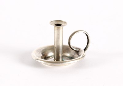Lot 9 - An Edwardian Silver Miniature or Doll's House Chamberstick