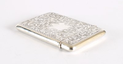 Lot 39 - An Edwardian Silver Card Case