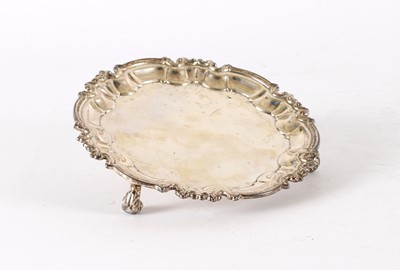 Lot 30 - A Victorian Silver Card Tray in the Georgian Taste