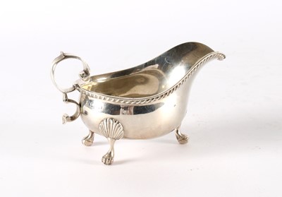Lot 37 - A Victorian Silver Sauceboat in the Georgian Taste