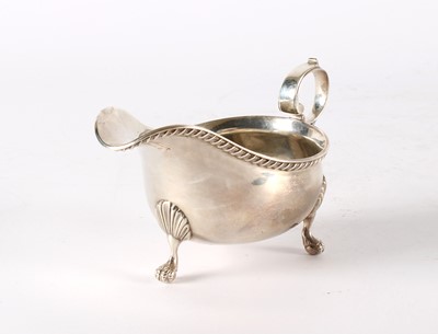 Lot 37 - A Victorian Silver Sauceboat in the Georgian Taste