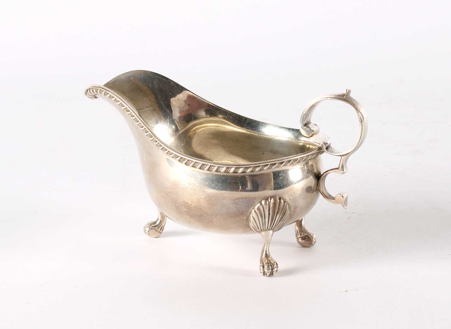 Lot 37 - A Victorian Silver Sauceboat in the Georgian Taste