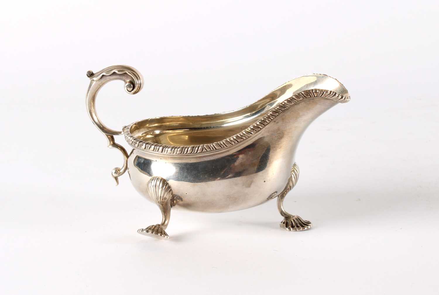 Lot 38 - An Edwardian Silver Sauceboat in the Georgian Taste