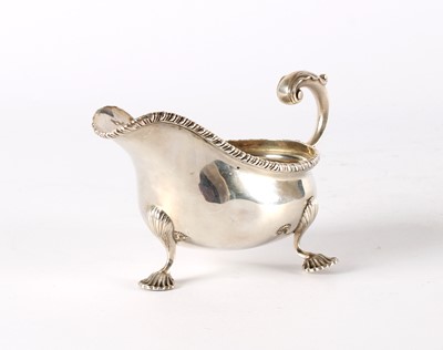 Lot 38 - An Edwardian Silver Sauceboat in the Georgian Taste