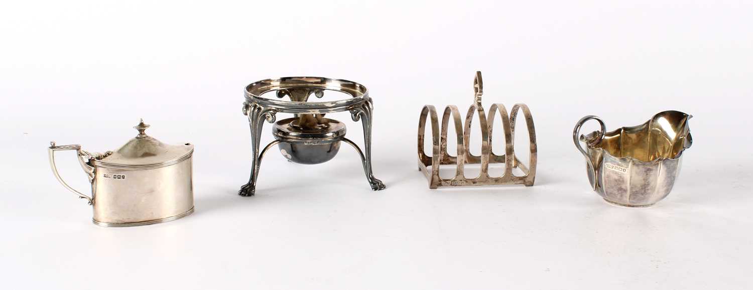 Lot 40 - A Group of Victorian and Later Silver Tablewares