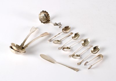 Lot 41 - A Group of Victorian and Later Silver Flatware