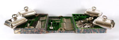 Lot 26 - An Extensive Matched George IV and Later Service of Silver Cutlery with Additional Silver Plated Flatware