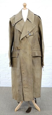 Lot 262 - WWII Motorbike dispatch rider's great coat...
