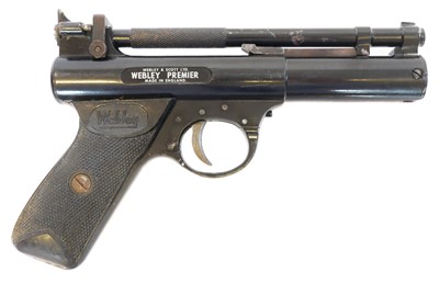 Lot 141 - Webley Premier .22 air pistol, 6.5inch barrel,...