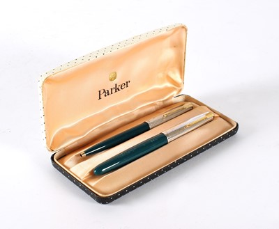 Lot 297 - A Parker "51" Fountain and Ballpoint Pen Set
