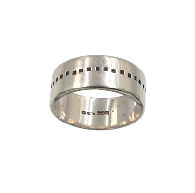 Lot A selection of 2 sterling silver rings and a white metal charm bracelet