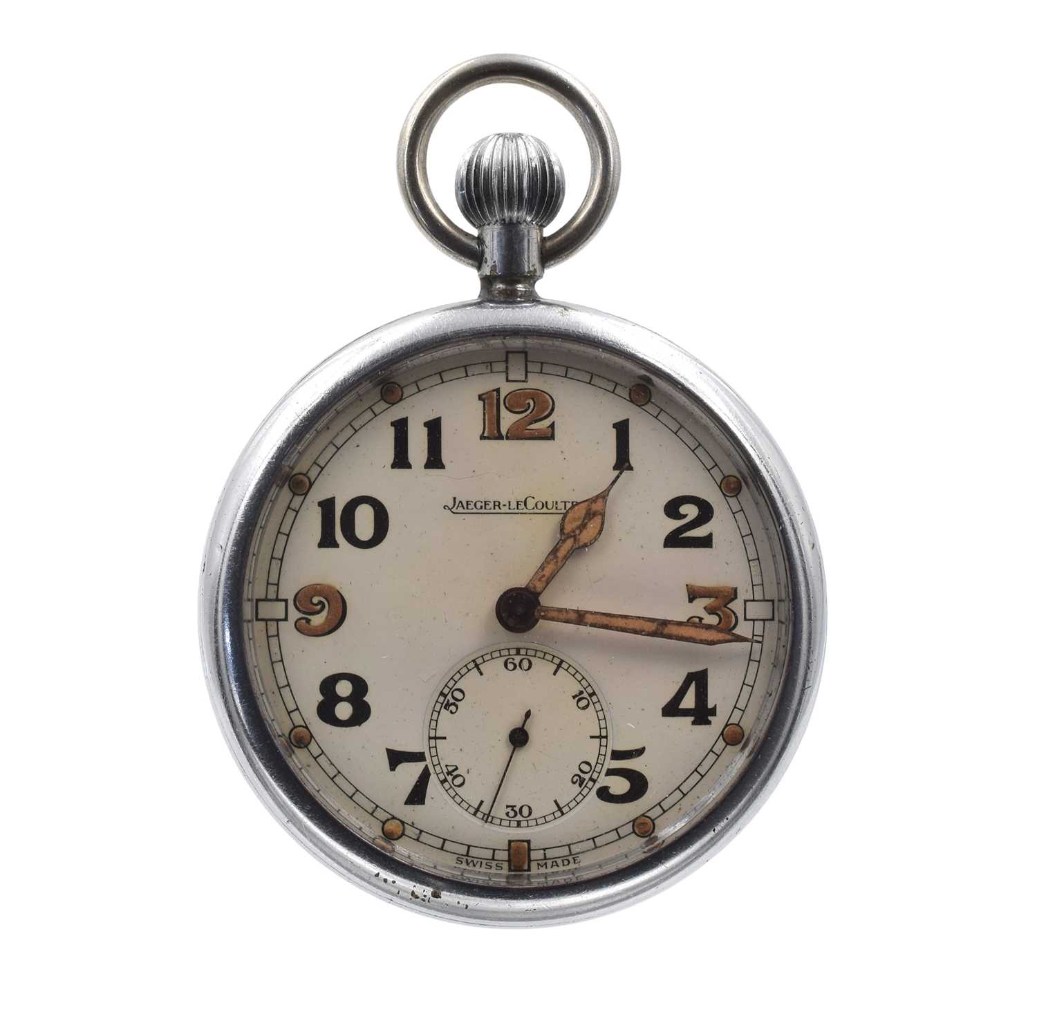 Lot A Jaeger-LeCoultre GSTP open-faced pocket watch
