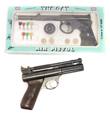 Lot 134 - Webley Senior .177 air pistol, with cylinder...