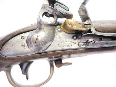 Lot 36 - US .69 calibre M.1816 flintlock musket, by M.T...
