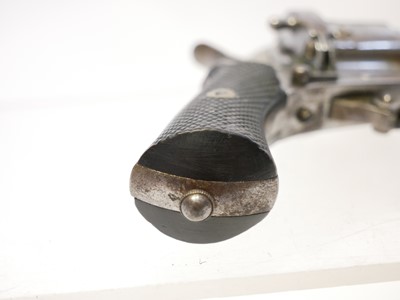 Lot 18 - Belgian 7mm pinfire revolver, 3inch barrel...
