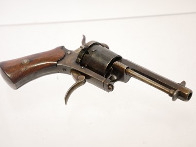 Lot 19 - Unusually small Belgian 5mm pinfire revolver,...