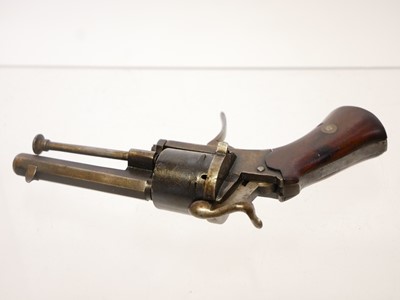Lot 19 - Unusually small Belgian 5mm pinfire revolver,...