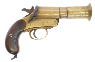 Lot Deactivated Webley and Scott 1inch flare gun,...