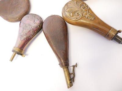 Lot 712 - Eight vintage and modern powder and shot...