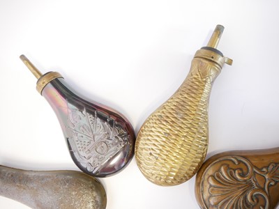 Lot 712 - Eight vintage and modern powder and shot...
