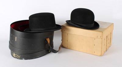 Lot 282 - Two Early 20th Century Cased and Boxed Hats by Lock & Co., Hatters, St. James. St. London