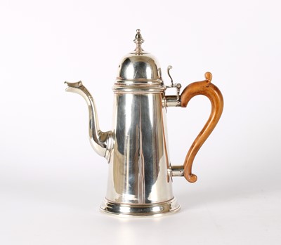 Lot 1 - An Elizabeth II Silver Chocolate Pot in the Georgian Style