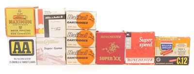 Lot 761 - Ten boxes of 12 bore shotgun cartridges, also...