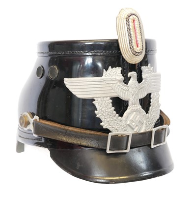 Lot 257 - A good period Third Reich Berin police shako,...