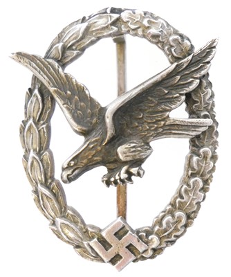 Lot 255 - Luftwaffe Flight Engineers award badge, of...