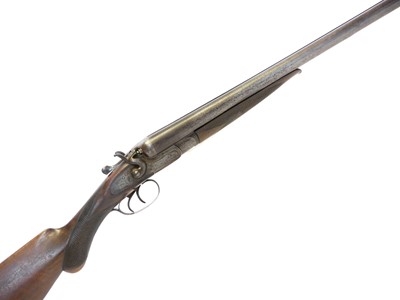 Lot 590 - W.J. Davis 12 bore side by side hammer gun,...