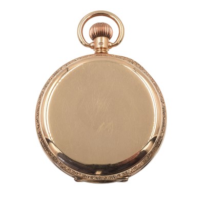 Lot A 9ct gold open-faced pocket watch by Rolex