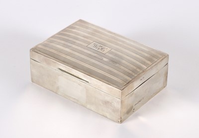 Lot 8 - A George V Silver Cigarette Box