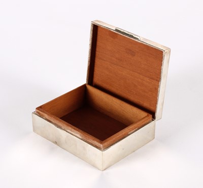 Lot 11 - An Elizabeth II Silver Cigarette Box