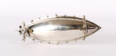 Lot 16 - A Victorian Rowing Interest Novelty Silver Plated Toast Rack Trophy
