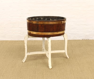 Lot 255 - An Early-Mid 20th Century Country House Style Oak and Brass Bound Cellarette