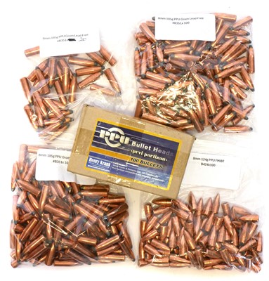 Lot 850 - 8mm (.323) Lead Free PPU GROM bullets, 320 x...