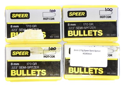 Lot 851 - 8mm (.323) Speer bullets, 313 x 170 grain semi...