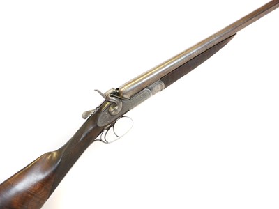 Lot 572 - G. Brighty 12 bore side by side hammer gun, no...