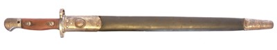 Lot 229 - Vickers P.1907 bayonet and scabbard, the...