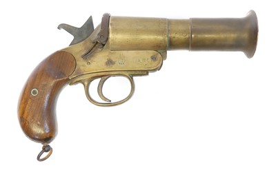 Lot Deactivated Webley and Scott 1inch flare gun,...