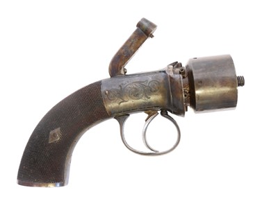 Lot 806 - The cylinder and action of a percussion 80...