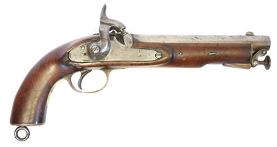 Lot 8 - Percussion 1855 type .650 cavalry pistol made...
